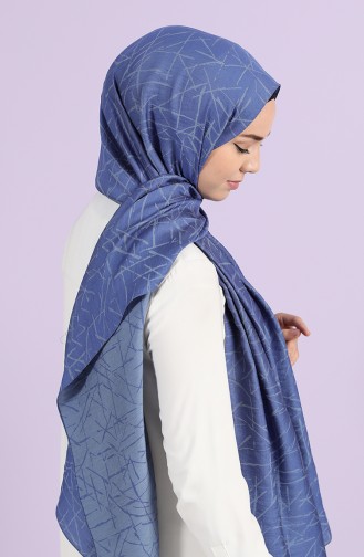 Armine Trend Line-3 Şal 444111-04 Açık Lacivert