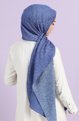 Armine Trend Line-3 Şal 444111-04 Açık Lacivert