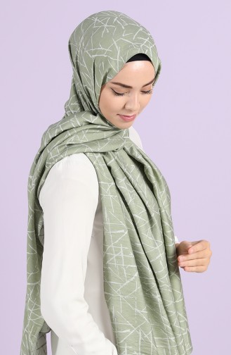 Armine Trend Line-3 Şal 444111-09 Açık Haki Yeşil