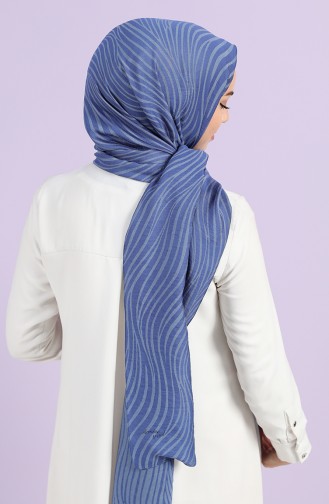 شال أزرق كحلي 444140-04