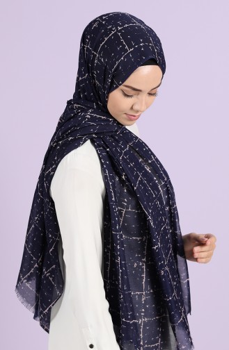 Navy Blue Sjaal 360-118