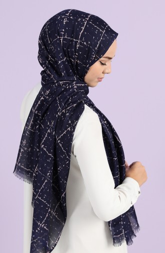 Navy Blue Sjaal 360-118