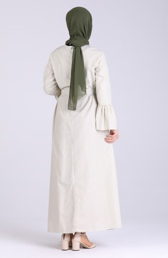 Grün Hijab Kleider 1416-01