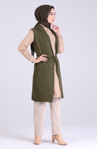 Khaki Waistcoats 4131-03