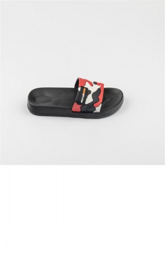 Black Kid s Slippers & Sandals 3239.SIYAH/BEYAZ/KIRMIZI