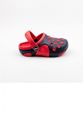 Akınalbella Çocuk Sandalet Terlik E223P100 Lacivert Kırmızı