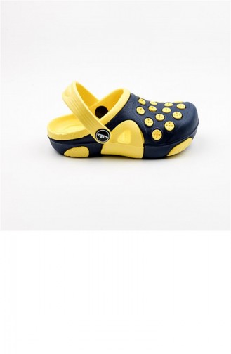 Yellow Kid s Slippers & Sandals 1781.LACİVERT - SARI