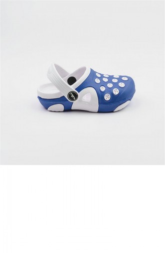 Blue Kid s Slippers & Sandals 1781.MAVI-BEYAZ
