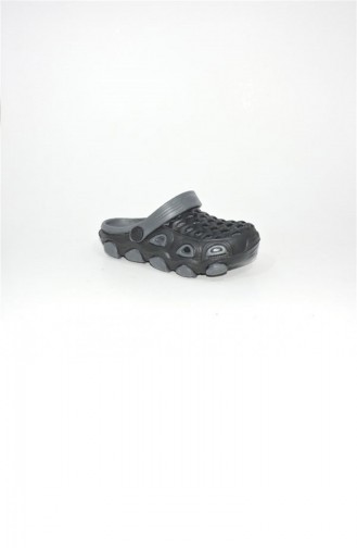 Black Kid s Slippers & Sandals 1783.SIYAH-GRI