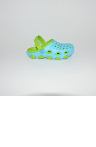 Sea Green Kid s Slippers & Sandals 1783.SU YESIL-FL YESIL