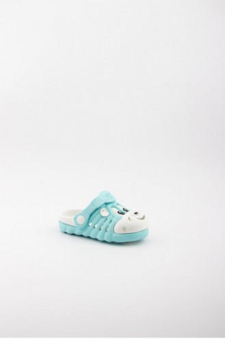 Wassergrün Kinder Pantoffel & Sandalen 1749.SU YEŞİLİ-BEYAZ