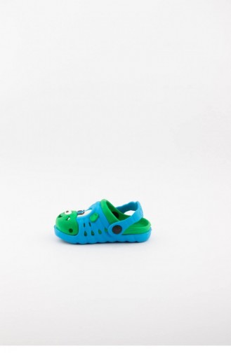 Turquoise Kid s Slippers & Sandals 1749.TURKUAZ-YESIL