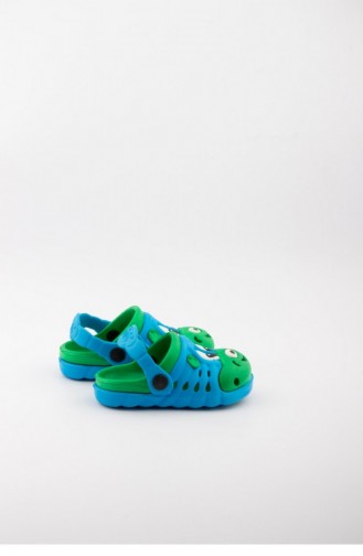 Turquoise Kid s Slippers & Sandals 1749.TURKUAZ-YESIL