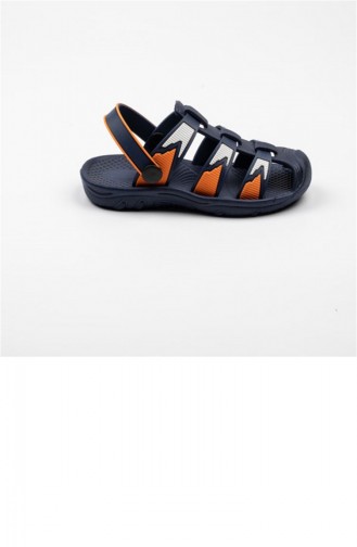 Orange Summer Sandals 3356.LACIVERT-TURUNCU