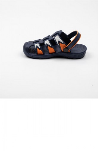 Orange Summer Sandals 3356.LACIVERT-TURUNCU