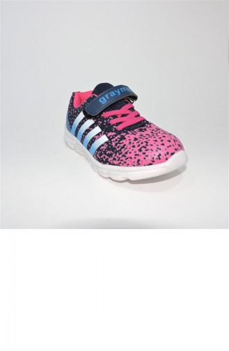 Dunkelblau Kinderschuhe 3425.LACIVERT-FUSYA