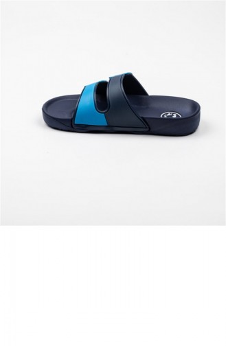 Turquoise Summer Slippers 3206.LACIVERT-TURKUAZ