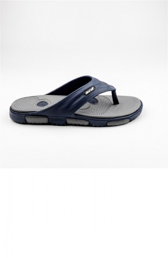 Navy Blue Summer slippers 1774.LACİVERT - GRİ