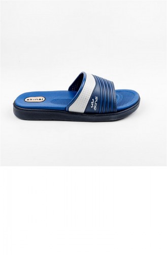 Blue Summer Slippers 1750.LACİVERT - MAVİ