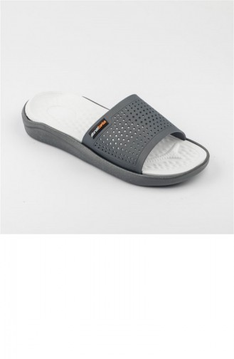 Gray Summer slippers 3216.GRI-BEYAZ