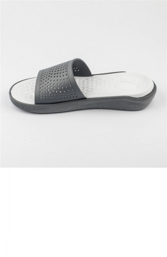 Gray Summer slippers 3216.GRI-BEYAZ