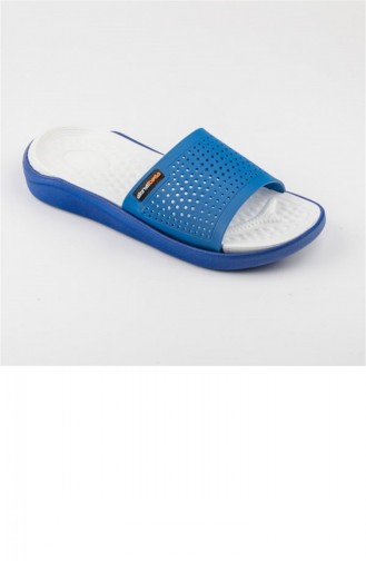 Blue Summer Slippers 3216.MAVI-BEYAZ