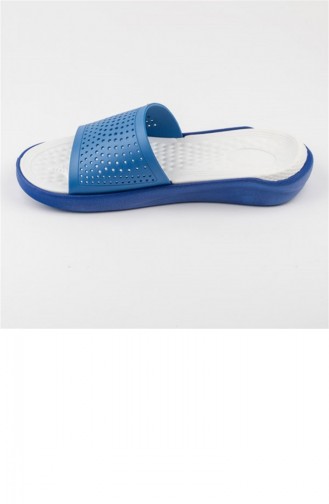 Blue Summer Slippers 3216.MAVI-BEYAZ