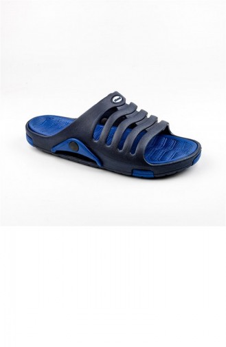 Blue Summer slippers 2647.LACİVERT - MAVİ