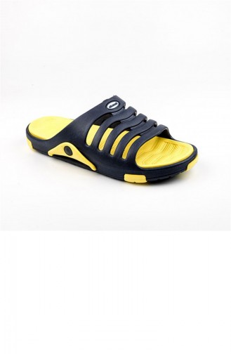 Yellow Summer slippers 2647.LACİVERT - SARI