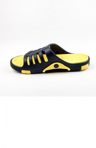 Yellow Summer slippers 2647.LACİVERT - SARI