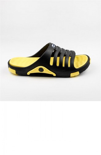 Yellow Summer Slippers 2647.SİYAH - SARI