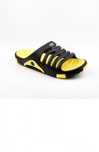 Yellow Summer Slippers 2647.SİYAH - SARI