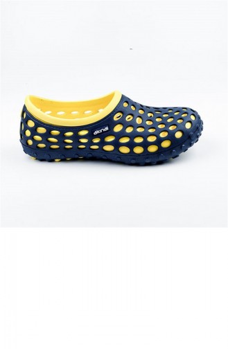 Yellow Pool And Beach Shoes 1741.LACIVERT-SARI