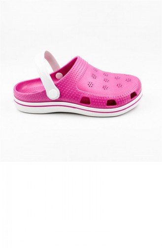 Fuchsia Summer slippers 2649.FUSYA-BEYAZ