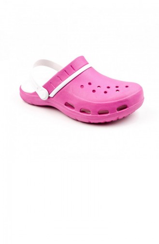 Fuchsia Summer slippers 2724.FUSYA-BEYAZ