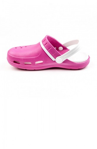 Fuchsia Summer slippers 2724.FUSYA-BEYAZ