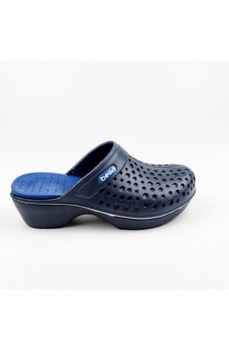 Blue Summer slippers 1500.LACIVERT-MAVI