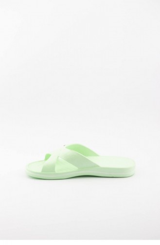 Green Summer slippers 1508.FLORASAN YEŞİL