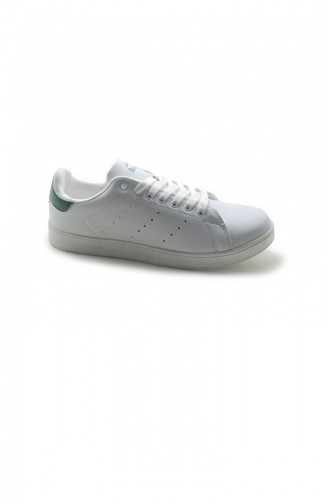 Green Casual Shoes 3052.BEYAZ-YESIL