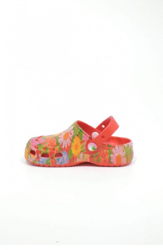 Red Kid s Slippers & Sandals 3386.KIRMIZI