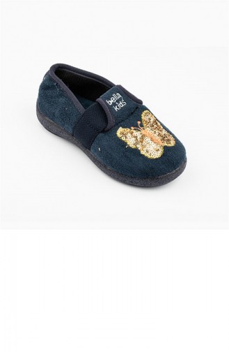 Navy Blue Kinderpantoffels 2973.LACIVERT