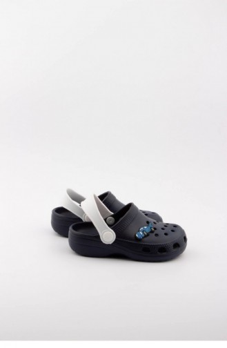 Navy Blue Kid s Slippers & Sandals 3519.MM LACIVERT-BEYAZ