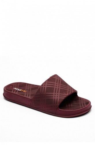 Claret Red Summer Slippers 3511.MM BORDO
