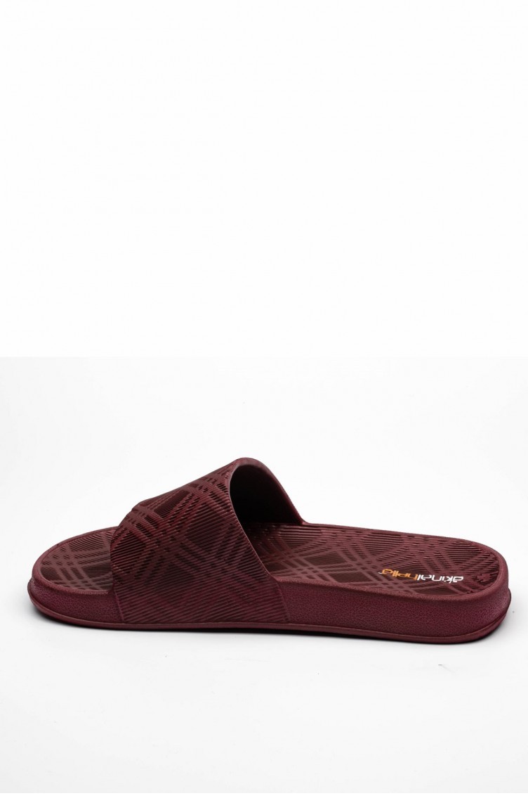 Akinalbella Desenli Yazlik Erkek Terlik E608m000 Mm Bordo Sefamerve