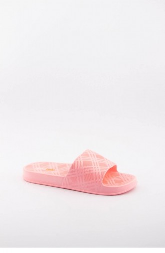 Pink Summer Slippers 3512.MM FLORASAN PEMBE