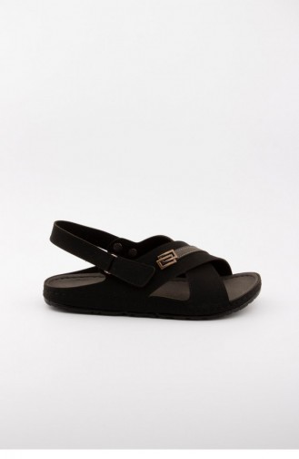 Black Summer Sandals 3514.MM SIYAH