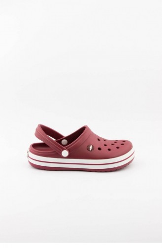 شباشب الصيف أحمر كلاريت 3464.MM BORDO-BEYAZ-BORDO