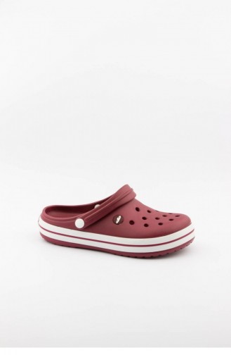 شباشب الصيف أحمر كلاريت 3464.MM BORDO-BEYAZ-BORDO
