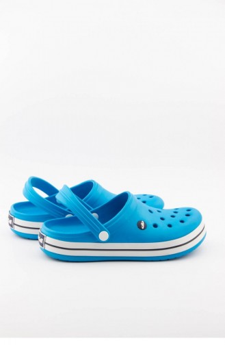 Turquoise Summer slippers 3464.MM TURKUAZ-BEYAZ-LACİ