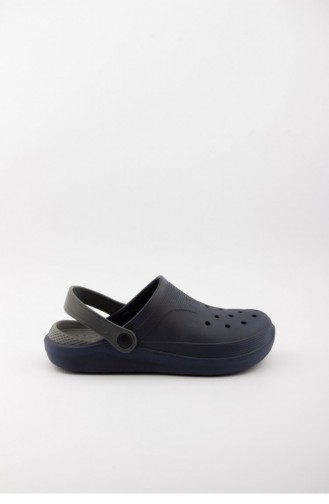 Navy Blue Summer slippers 3474.MM LACIVERT-GRI